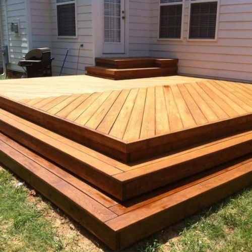 SmallSlopedBackyardDeckIdeas